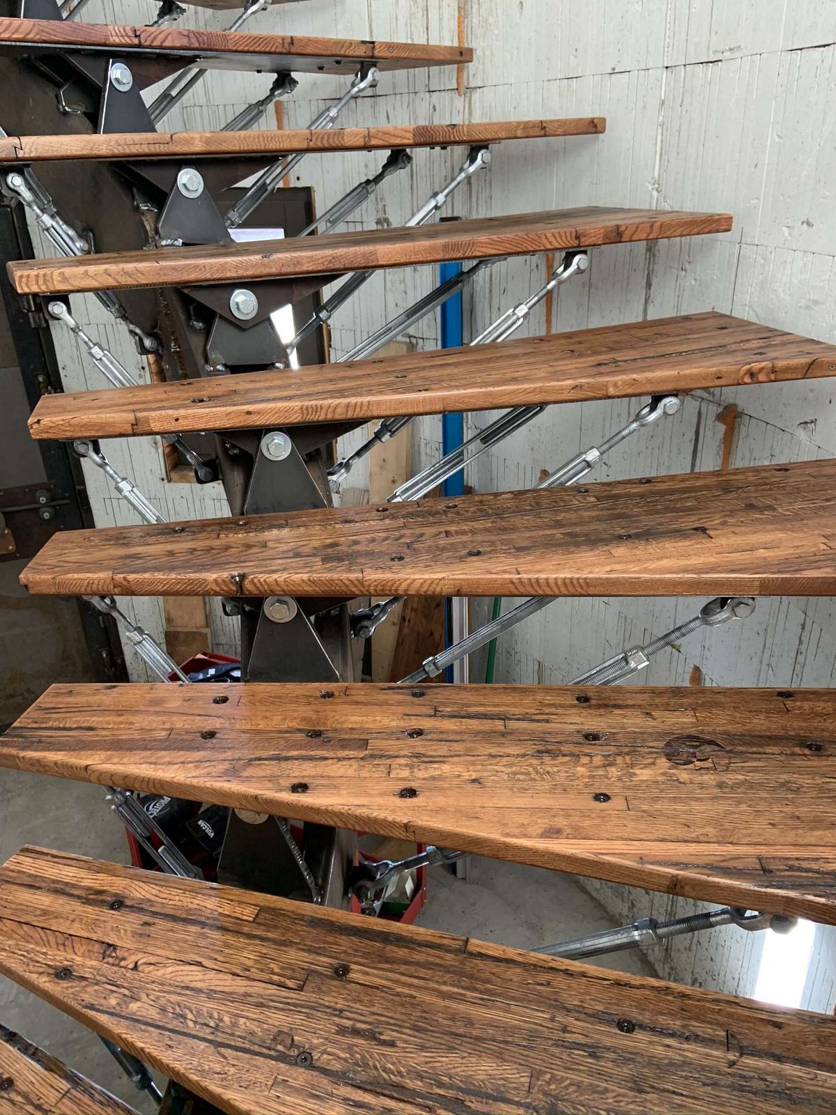 Quad-Lock ICF Home Addition with Radius Walls in Black Hawk CO beautiful radial staircases installed